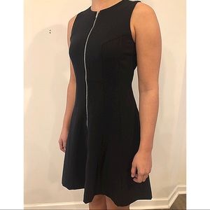 Ann Taylor Petite Zip front Ponte Dress, NWT